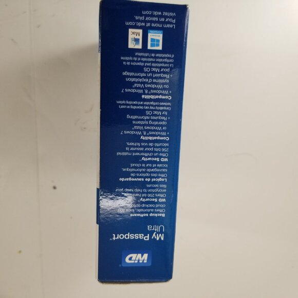 WD Western Digital My Passport Ultra 1 TB External WDBZFP0010BBKNESN HDD FS! - Picture 3 of 6